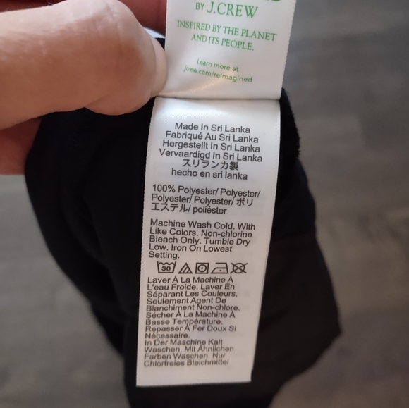 J. Crew Factory Jamie Pant Tapered Leg Pull-On Black - Picture 11 of 16